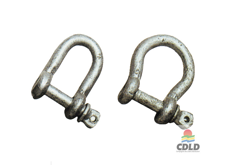 Lot De 8 Manilles Droites En D En Acier Galvanisé 10 Mm - Pour Fixation Marine, Industrielle, Bricolage